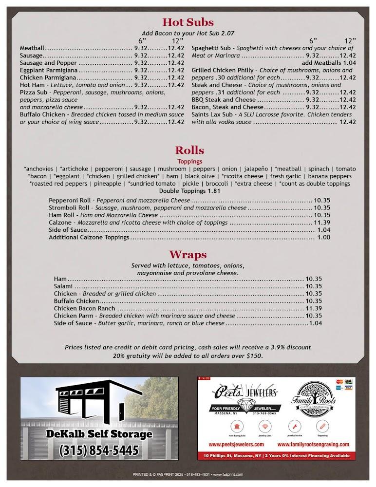 Little Italy Restaurant and Pizzeria Menu image 4